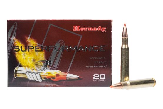 Hornady Superperformance 30-06 Springfield ammunition.